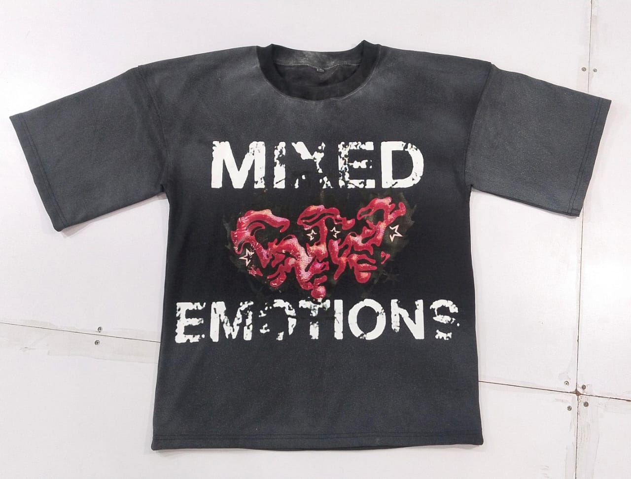 MIXED EMOTIONS CROPPED TEE